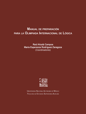 cover image of Manual de preparación para la Olimpiada Internacional de Lógica